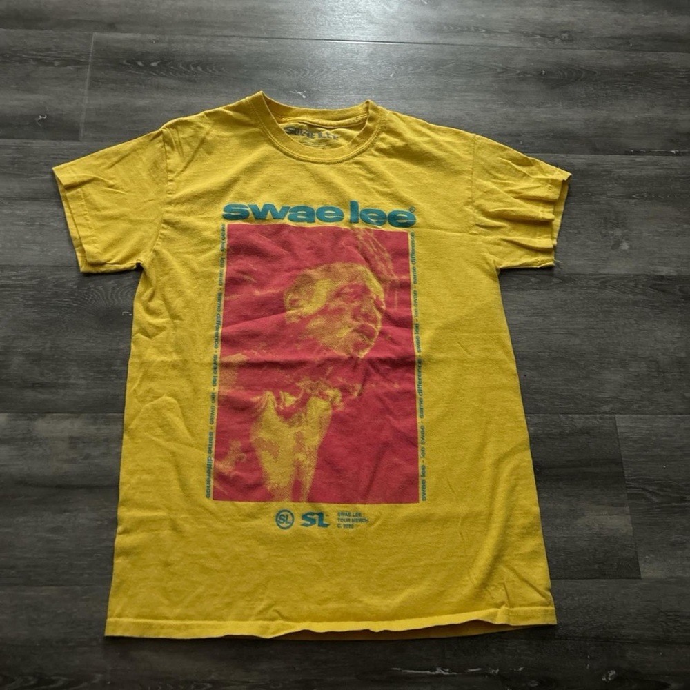 Vibrant Yellow and Red Short Sleeve Tee